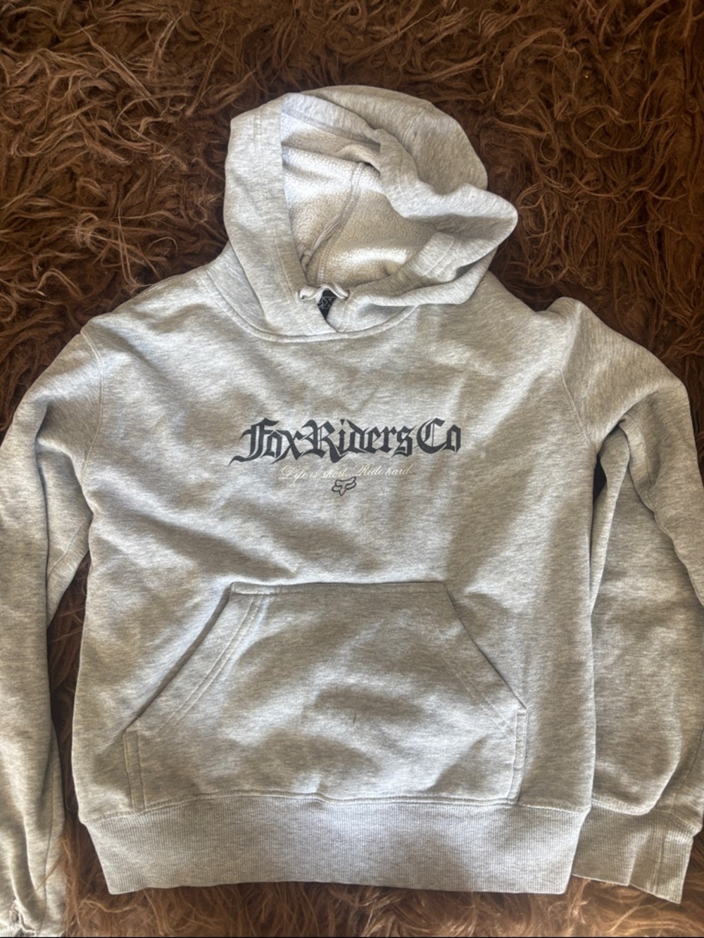 Women’s Fox Racing Gray Hoodie. Small.
